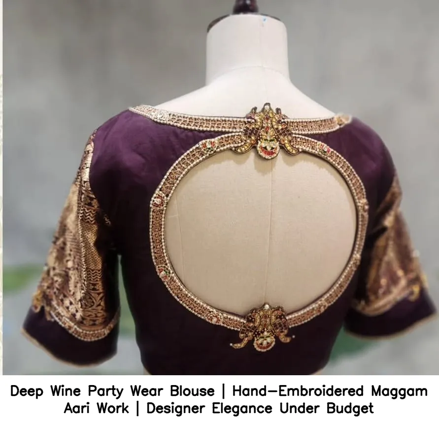 Bridal Maggam Work Blouses: Handcrafted Elegance