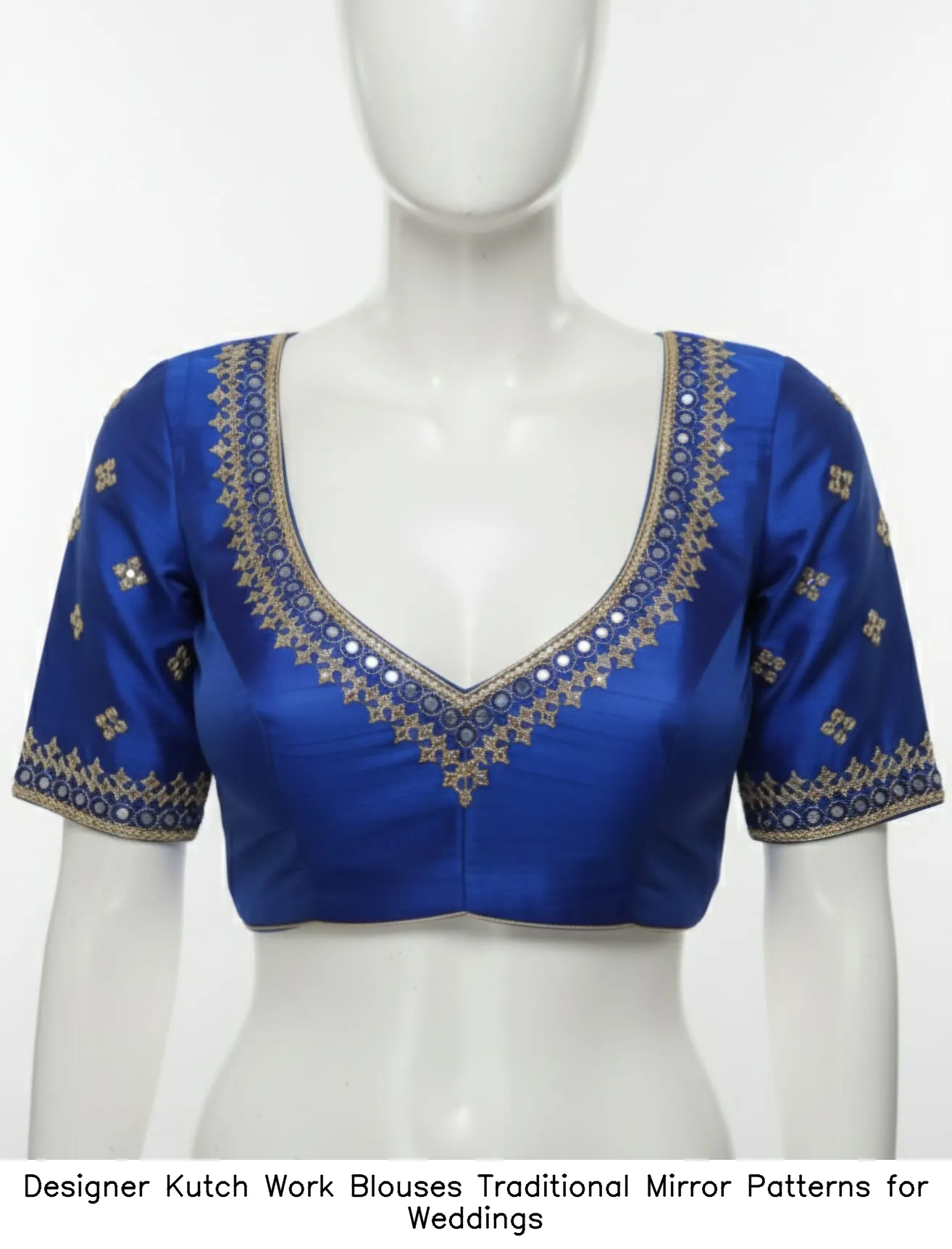 Designer Kutch Work Blouses – Traditional Mirror Patterns for Weddings