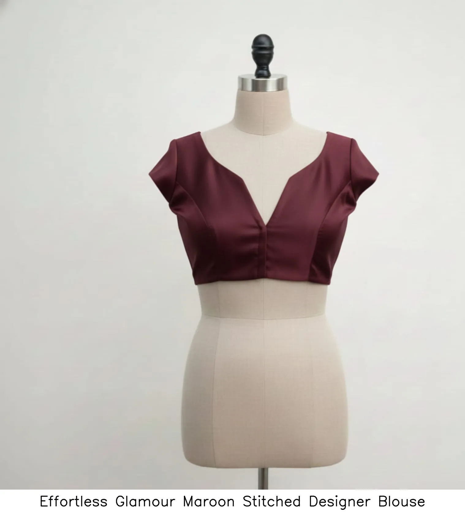Effortless Glamour Maroon Stitched Designer Blouse