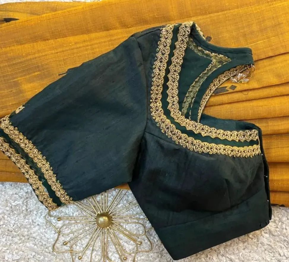 Grab Now Black Handcrafted Maggam Work Blouse  Exclusive Designer Trend 2026