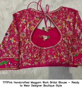 handcrafted maggam work blouses
