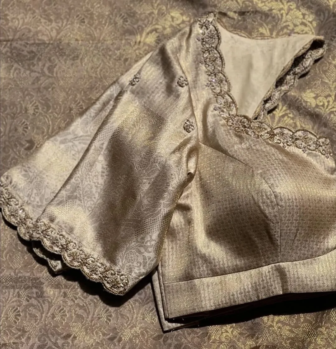 bridal maggam work blouse handcrafted embroidery