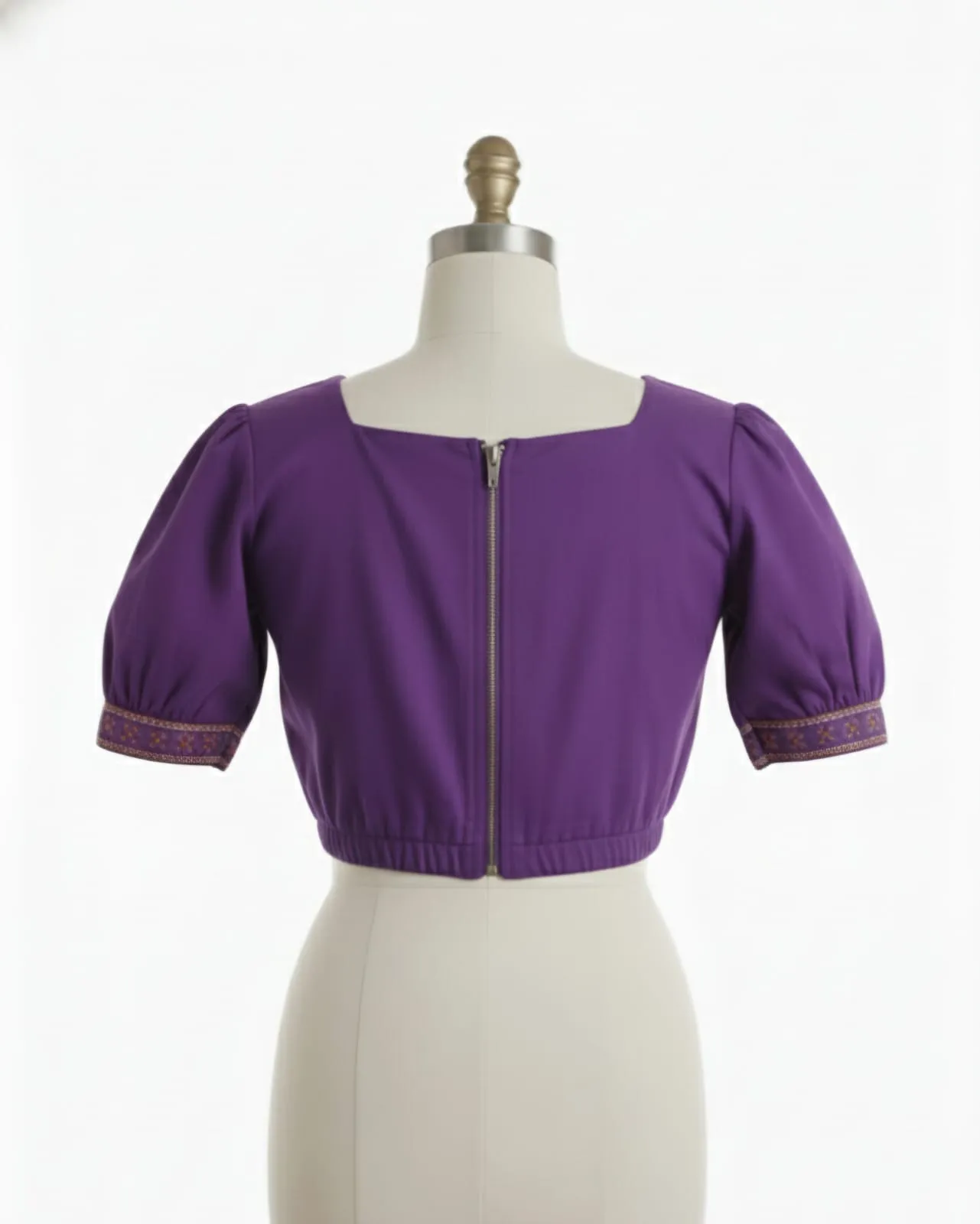 Shop Handcrafted Purple Kutch Work Saree Blouses  Timeless Elegance Affordable Style