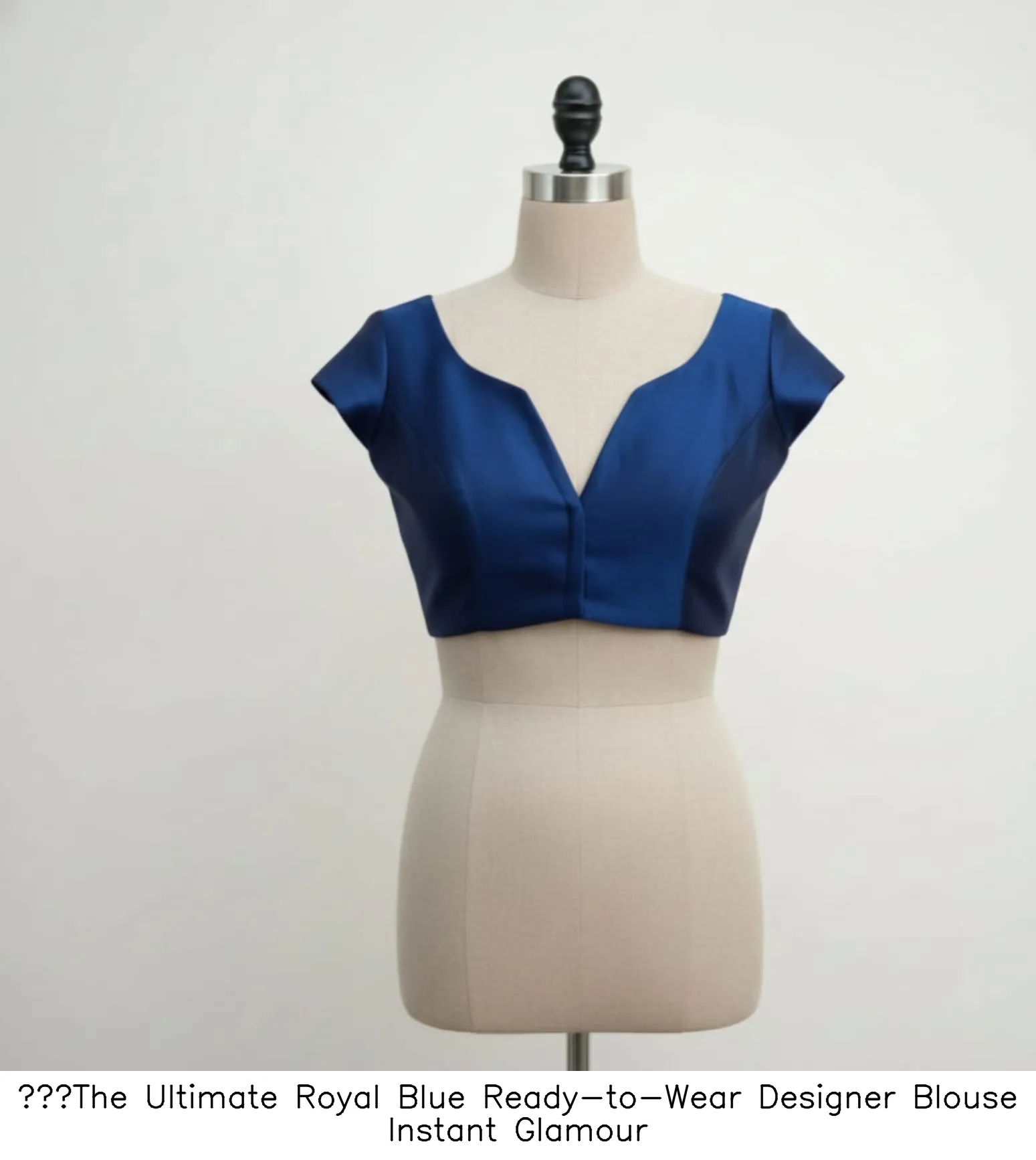 The Ultimate Royal Blue Ready-to-Wear Designer Blouse  Instant Glamour