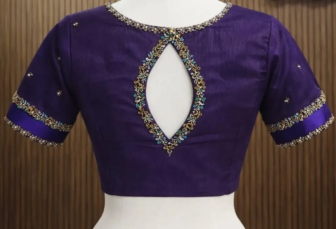 Top Trending Purple Maggam Work Blouse Designs for Wedding  Reception