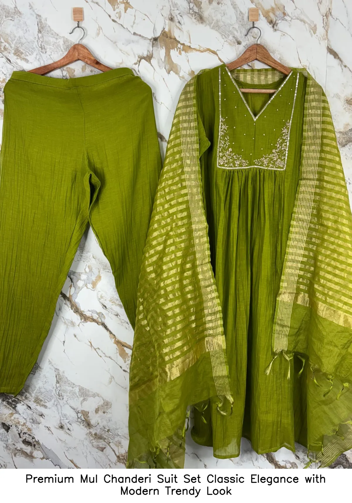 Premium Mul Chanderi Suit Set – Classic Elegance with Modern Trendy Look