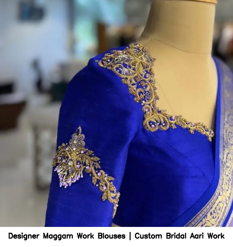 Designer Maggam Work Blouses | Custom Bridal Aari Work