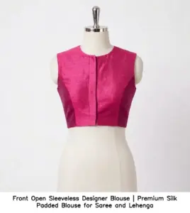 Trendy bridal blouse with unique sleeve and back design