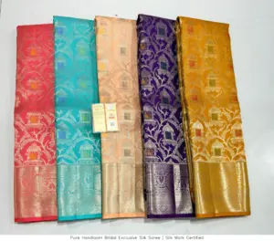 “Premium quality Kanchipattu saree with zari work Hyderabad India