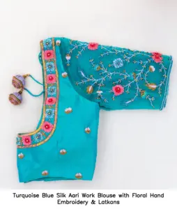 Customised party wear blouse in silk fabric, perfect fit, Hyderabad
