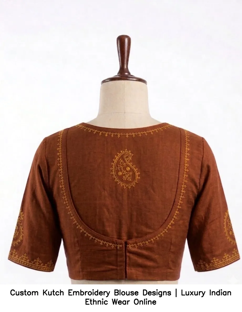 Custom Kutch Embroidery Blouse Designs | Luxury Indian Ethnic Wear Online