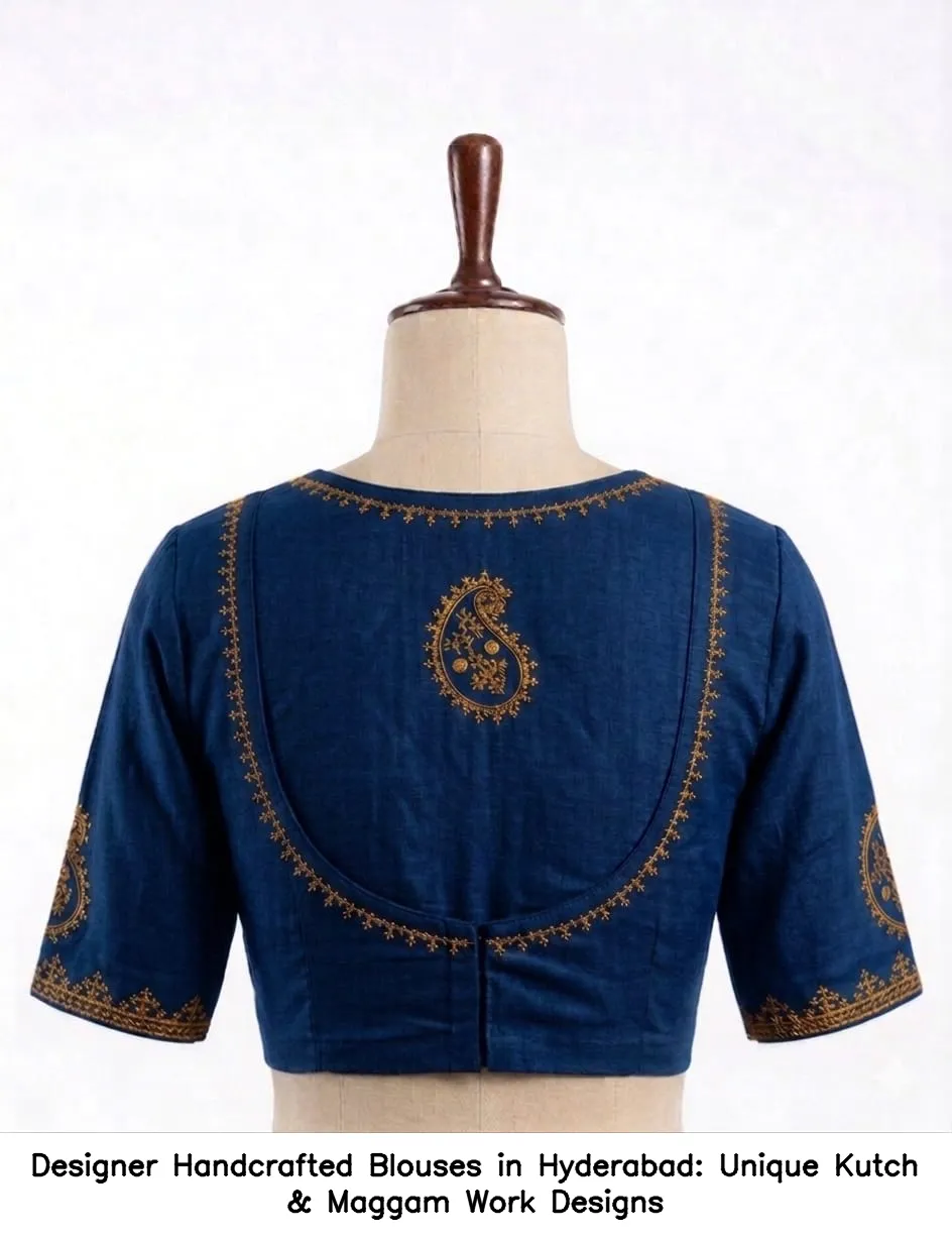 Designer Handcrafted Blouses in Hyderabad: Unique Kutch & Maggam Work Designs