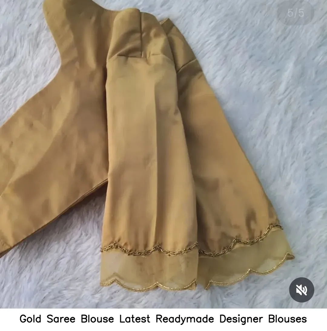 Gold Saree Blouse Latest Readymade Designer Blouses