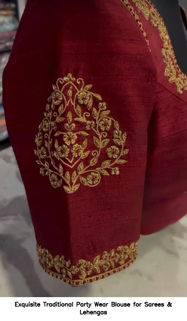 Exquisite Traditional Party Wear Blouse for Sarees & Lehengas 2
