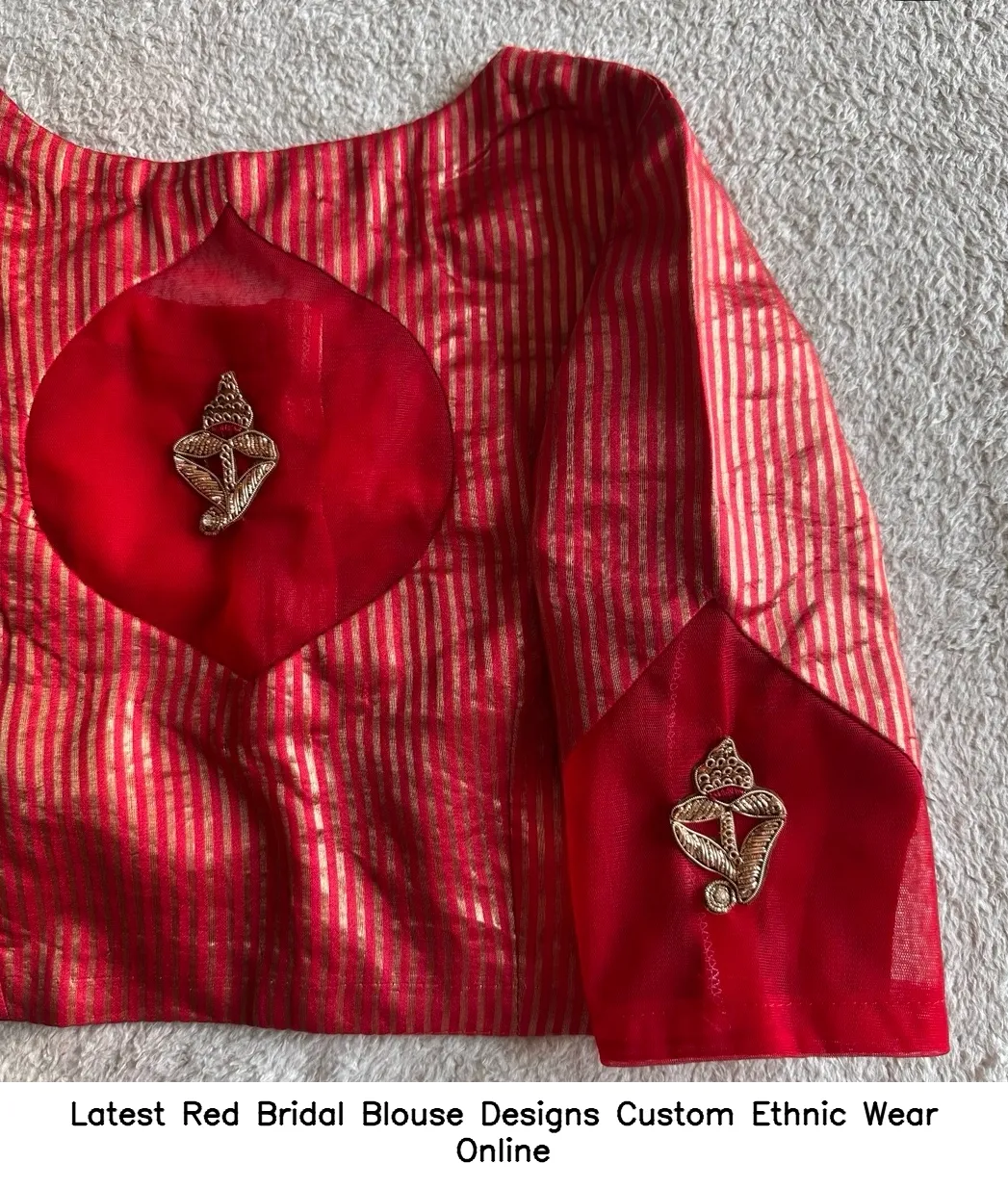 Latest Red Bridal Blouse Designs Custom Ethnic Wear Online