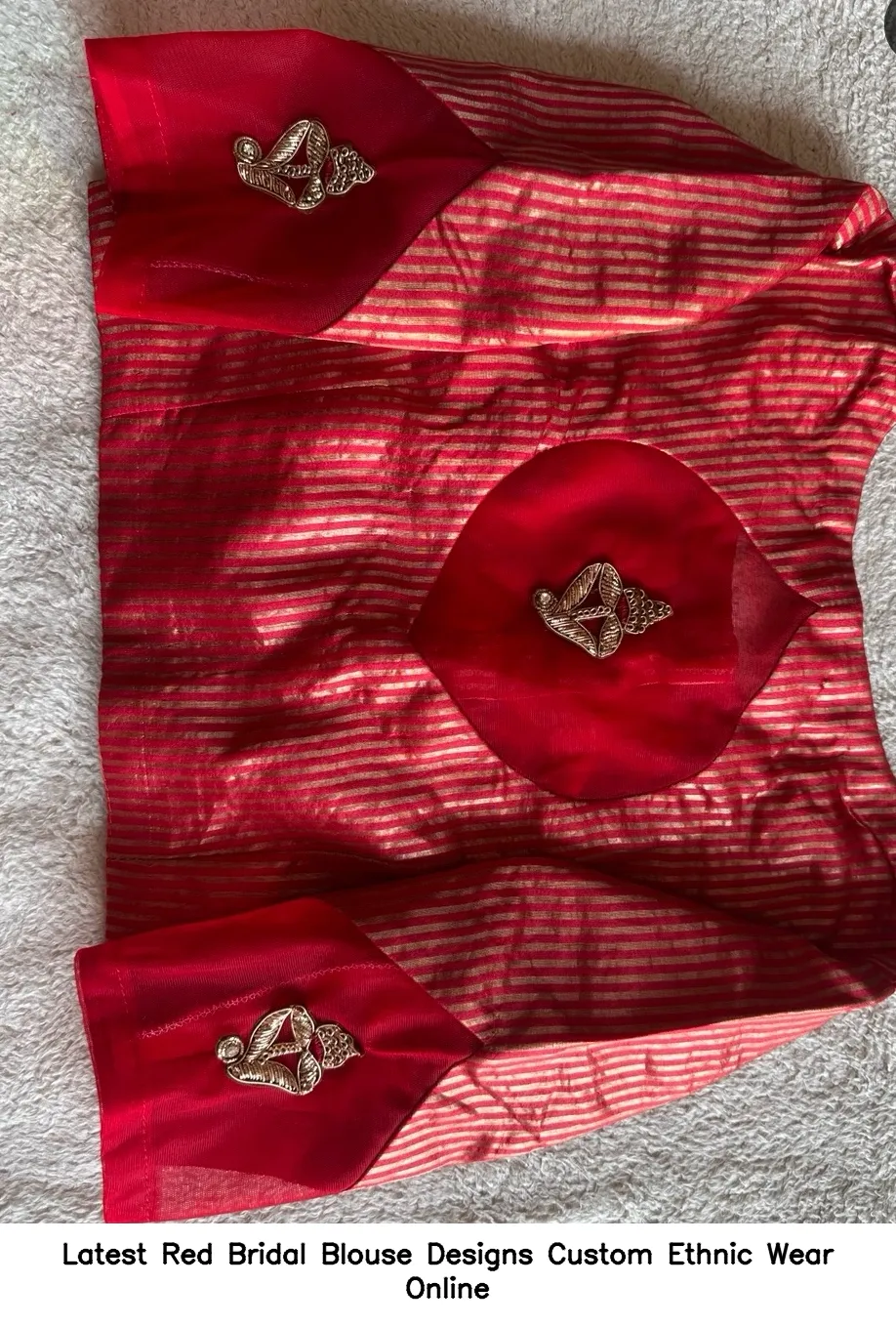 Latest Red Bridal Blouse Designs Custom Ethnic Wear Online