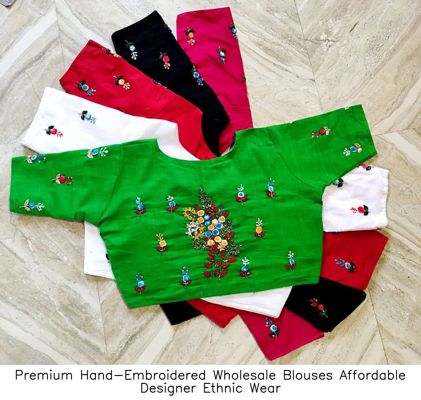 Premium Hand-Embroidered Wholesale Blouses – Affordable Designer Ethnic Wear 3