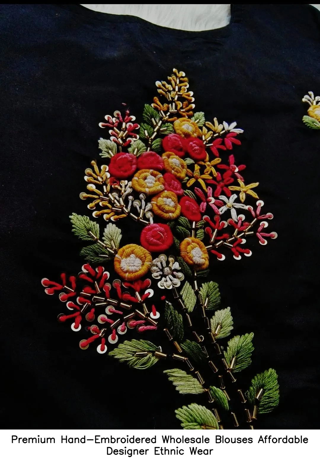 Premium Hand-Embroidered Wholesale Blouses – Affordable Designer Ethnic Wear 4