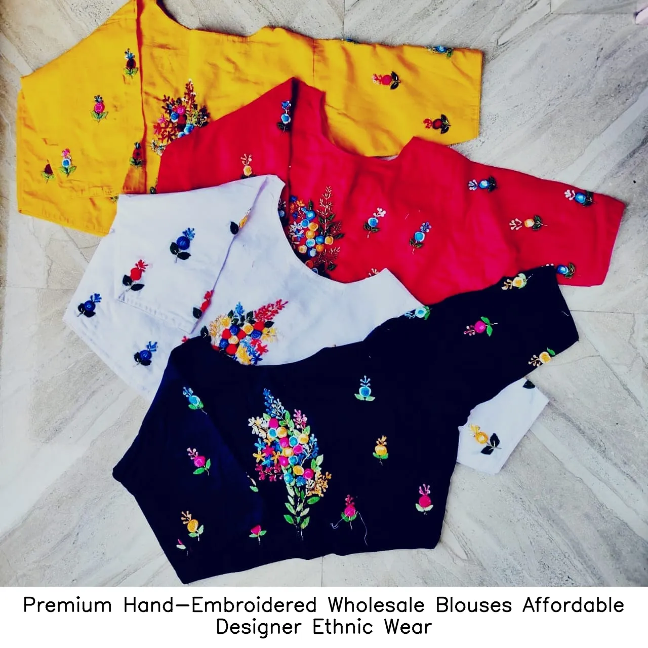 Premium Hand-Embroidered Wholesale Blouses – Affordable Designer Ethnic Wear 5