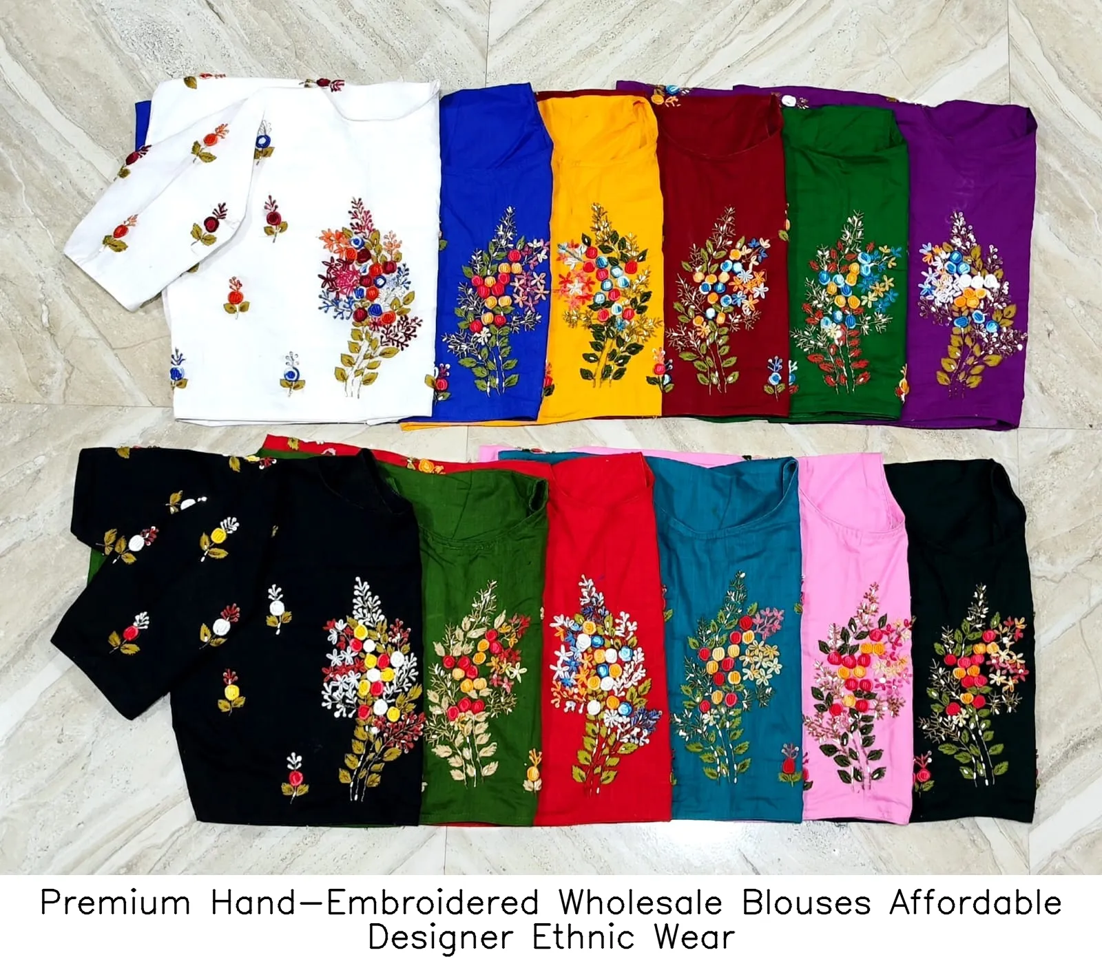 Premium Hand-Embroidered Wholesale Blouses – Affordable Designer Ethnic Wear 6