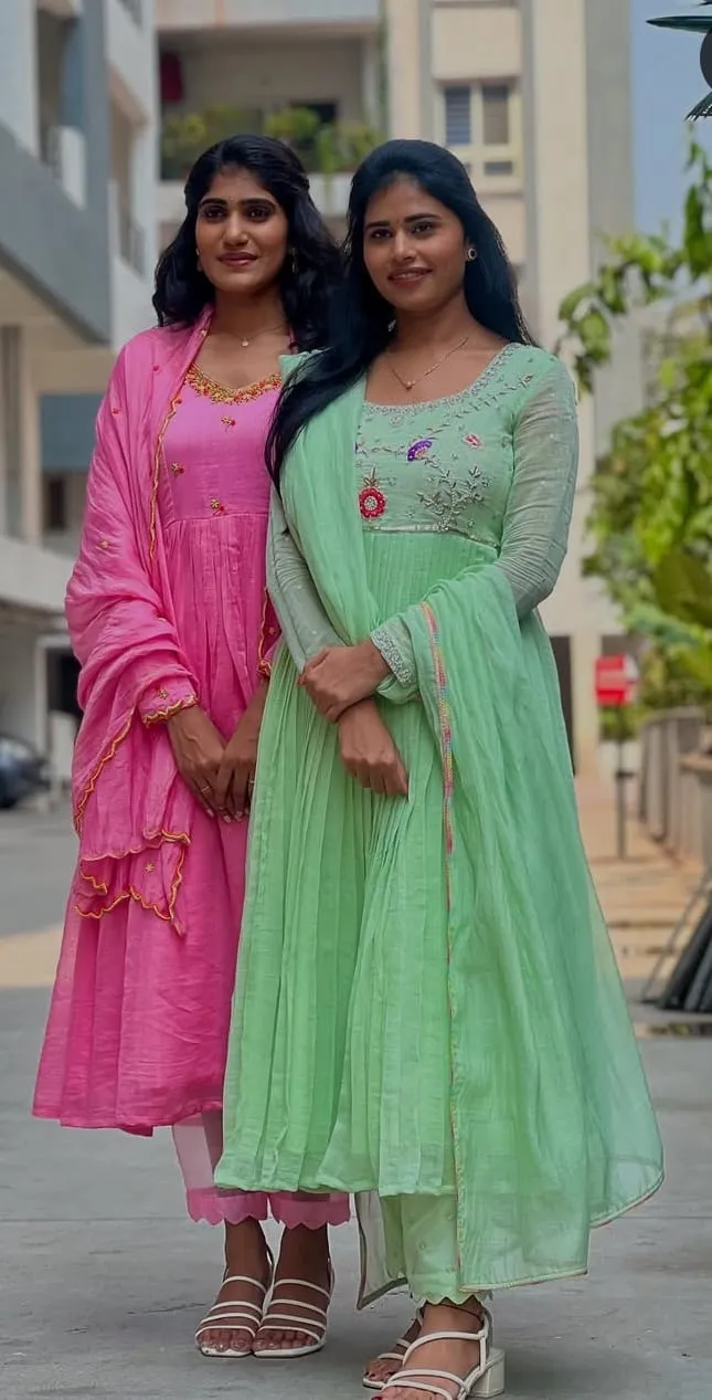 Custom-Stitched Festive Anarkali Gowns | Traditional Hand-Work for Weddings