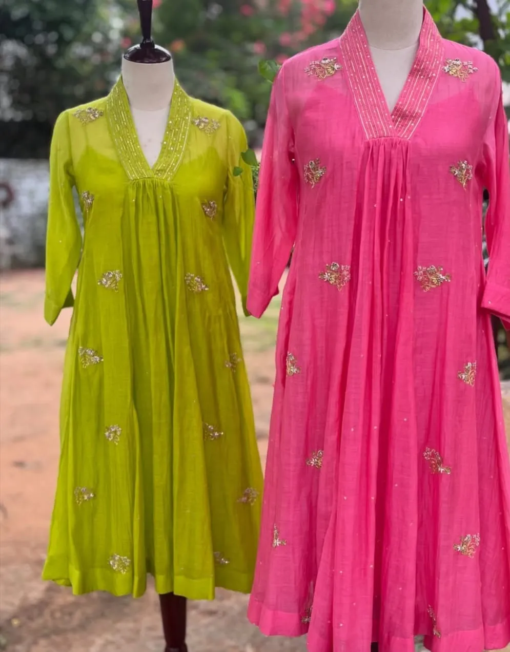 Designer Anarkali Kurta Set | Premium Hand-Embroidered Ethnic Outfits