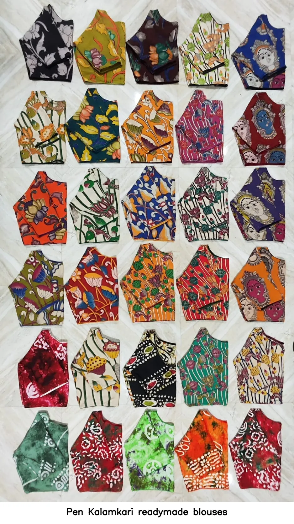 Pen Kalamkari readymade blouses 3