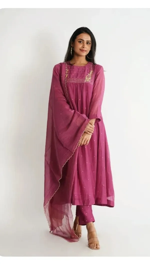 Premium Berry Ethnic Kurta Set | Designer Festive Outfit