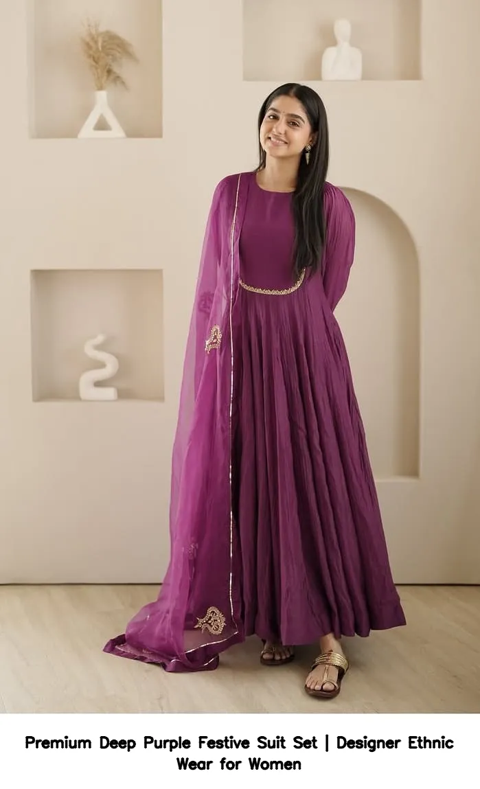 Premium Deep Purple Festive Suit Set | Designer Ethnic Wear for Women 3