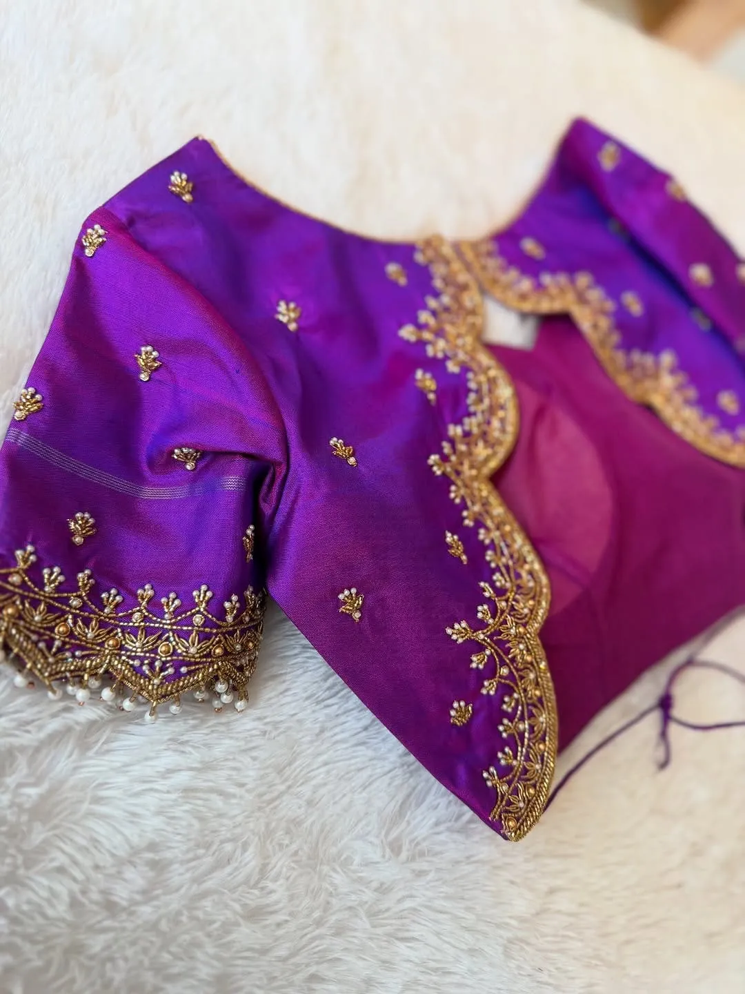 Premium Embroidered Blouse for Saree | Bridal & Party Wear