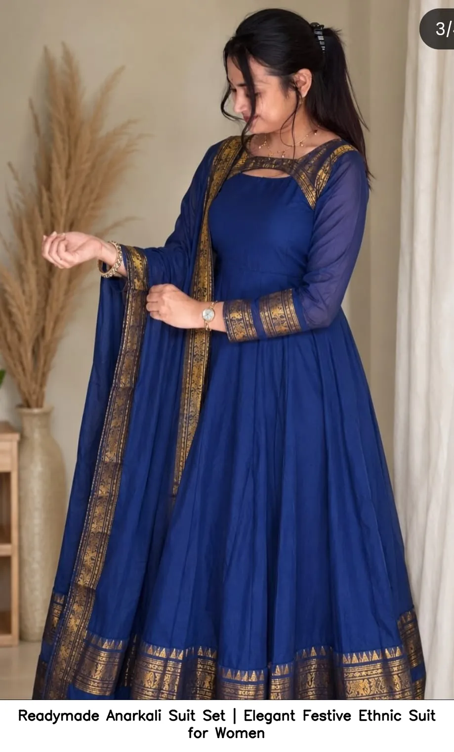 Readymade Anarkali Suit Set | Elegant Festive Ethnic Suit for Women 3