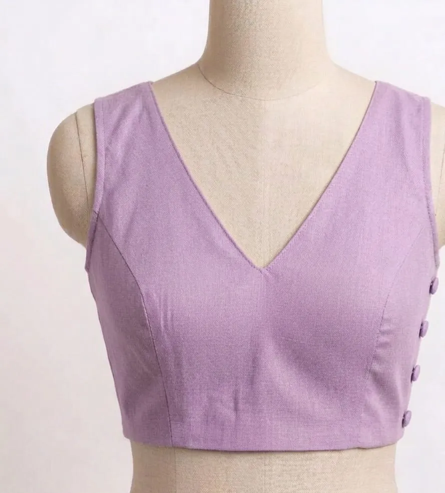 Custom Fit Readymade Plain Blouses for Sarees | Best Prices