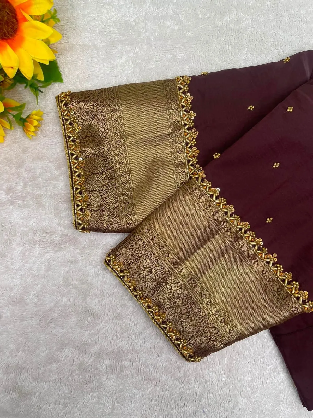 Manufacturer Maroon Bridal Saree Blouse Bulk Order | Handcrafted Zardozi Square Neck Readymade Blouse