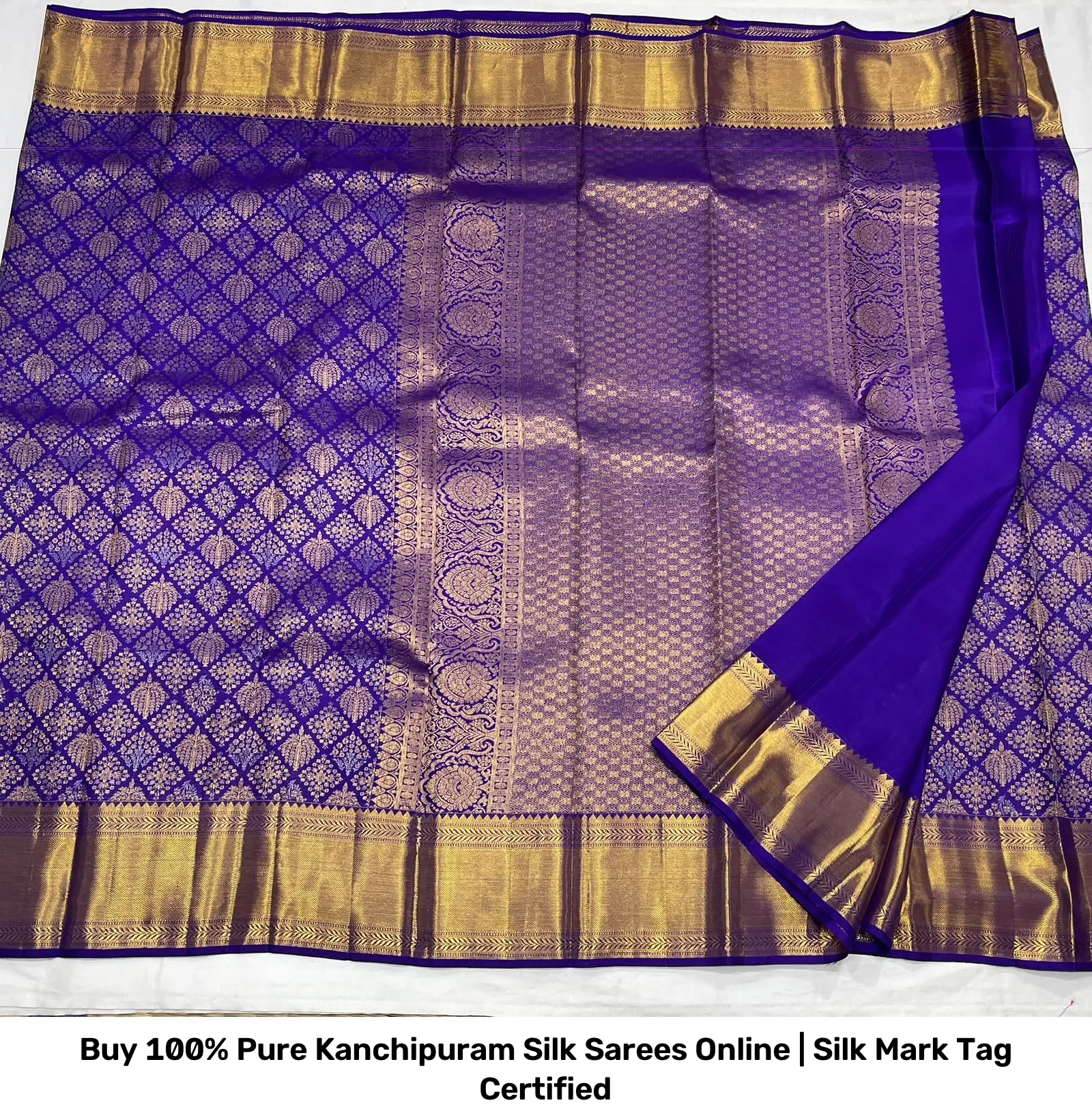 Buy 100% Pure Kanchipuram Silk Sarees Online | Silk Mark Tag Certified 2