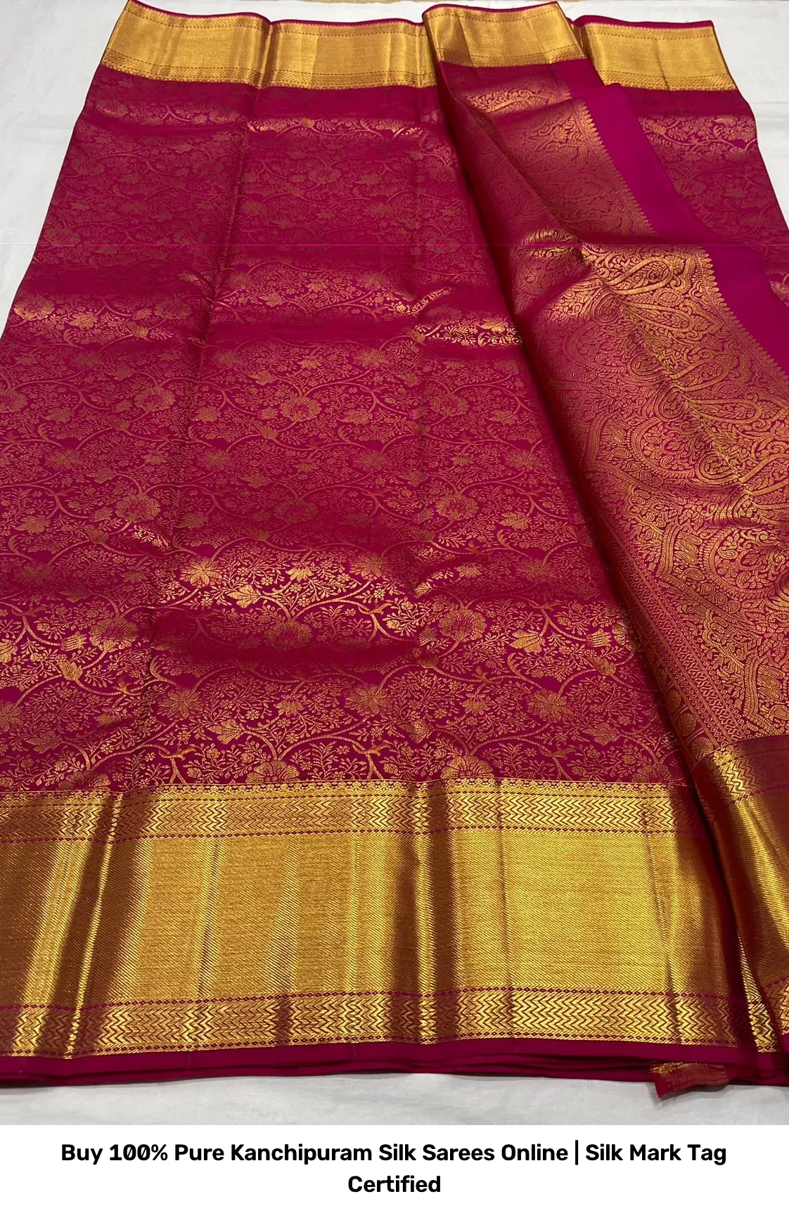 Buy 100% Pure Kanchipuram Silk Sarees Online | Silk Mark Tag Certified 5