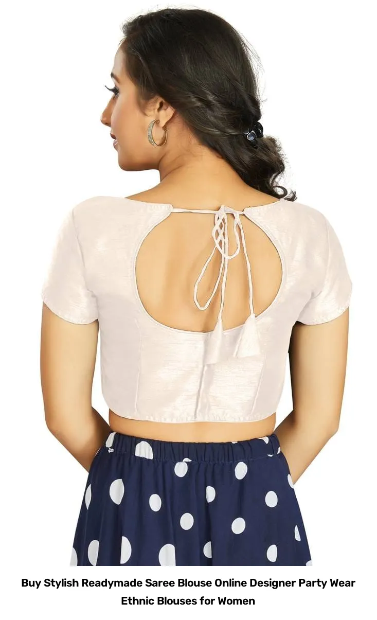 Buy Stylish Readymade Saree Blouse Online – Designer Party Wear Ethnic Blouses for Women 3