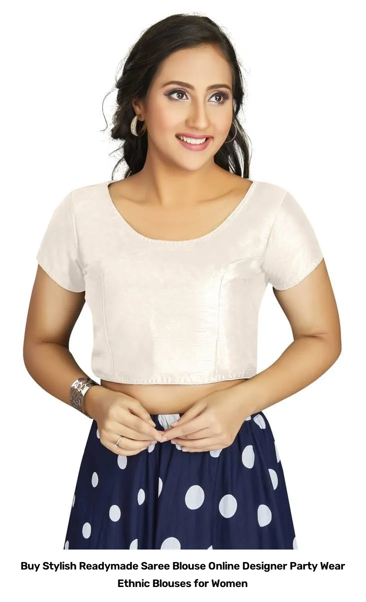 Buy Stylish Readymade Saree Blouse Online – Designer Party Wear Ethnic Blouses for Women 4