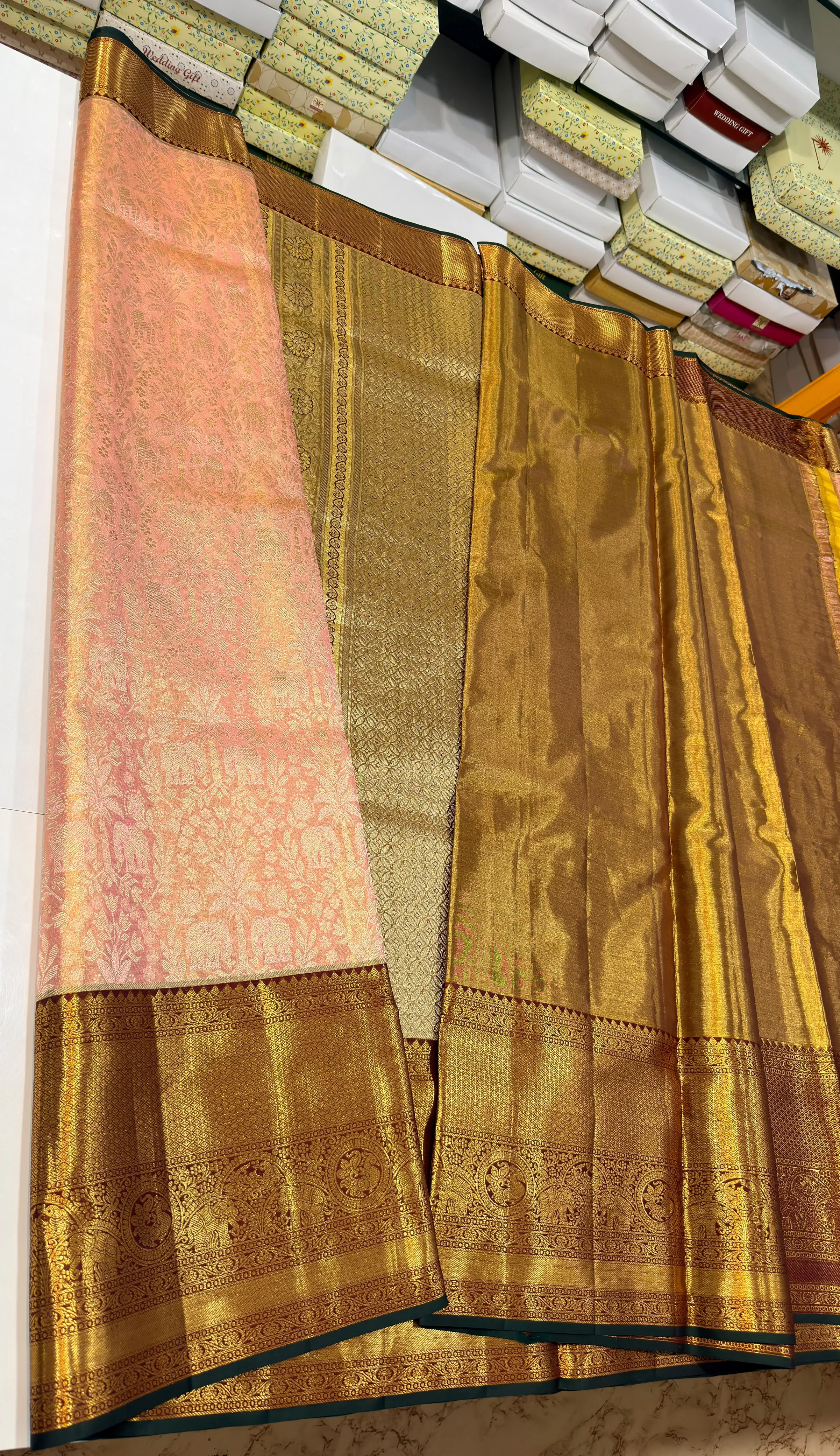 Exclusive Handloom Bridal Pattu Saree with Elephant Motifs – Silk Mark