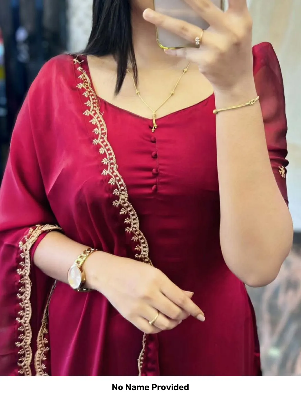 Pink Ready To wear  kurti with Dupatta 2