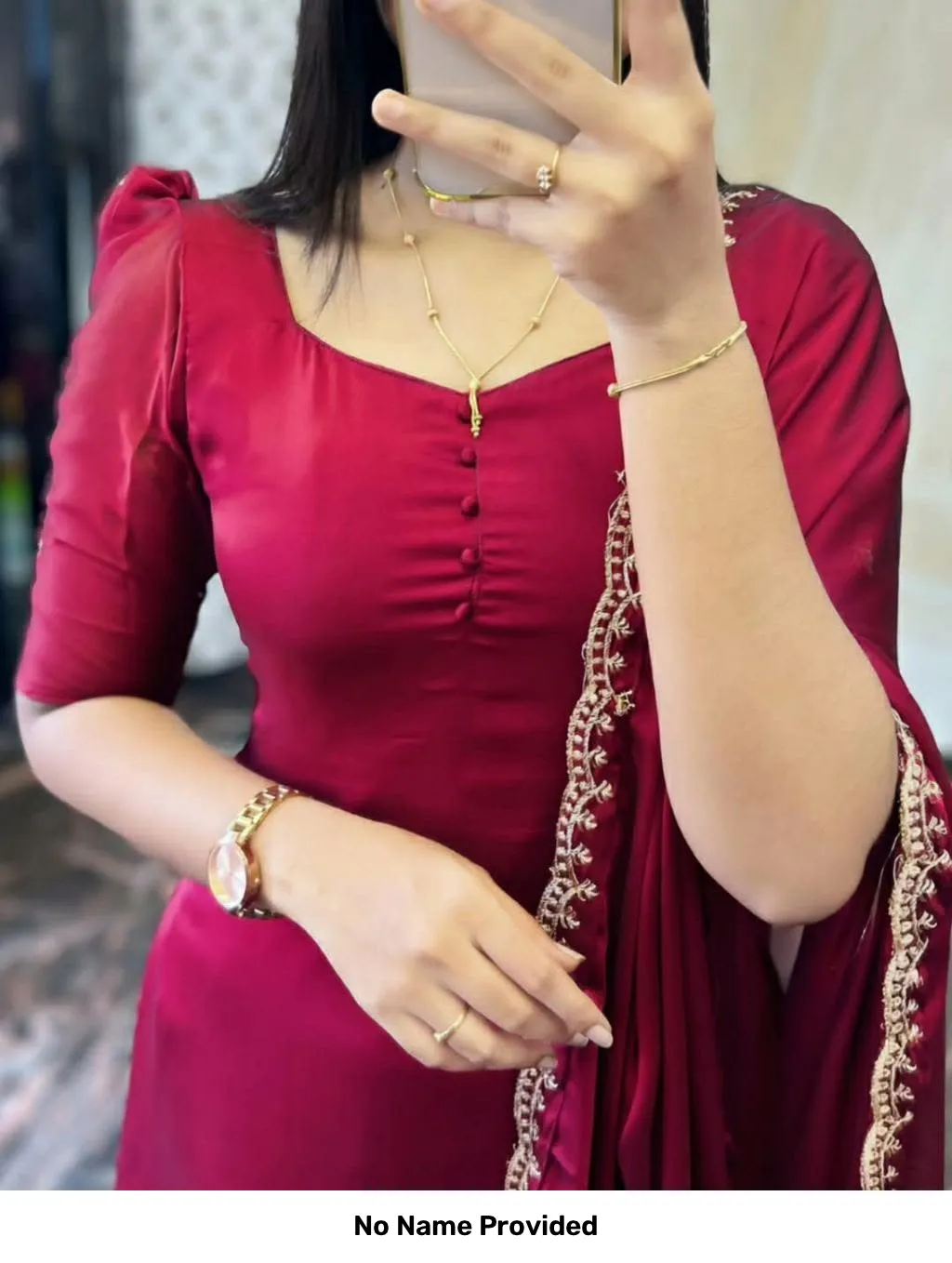 Pink Ready To wear  kurti with Dupatta 4