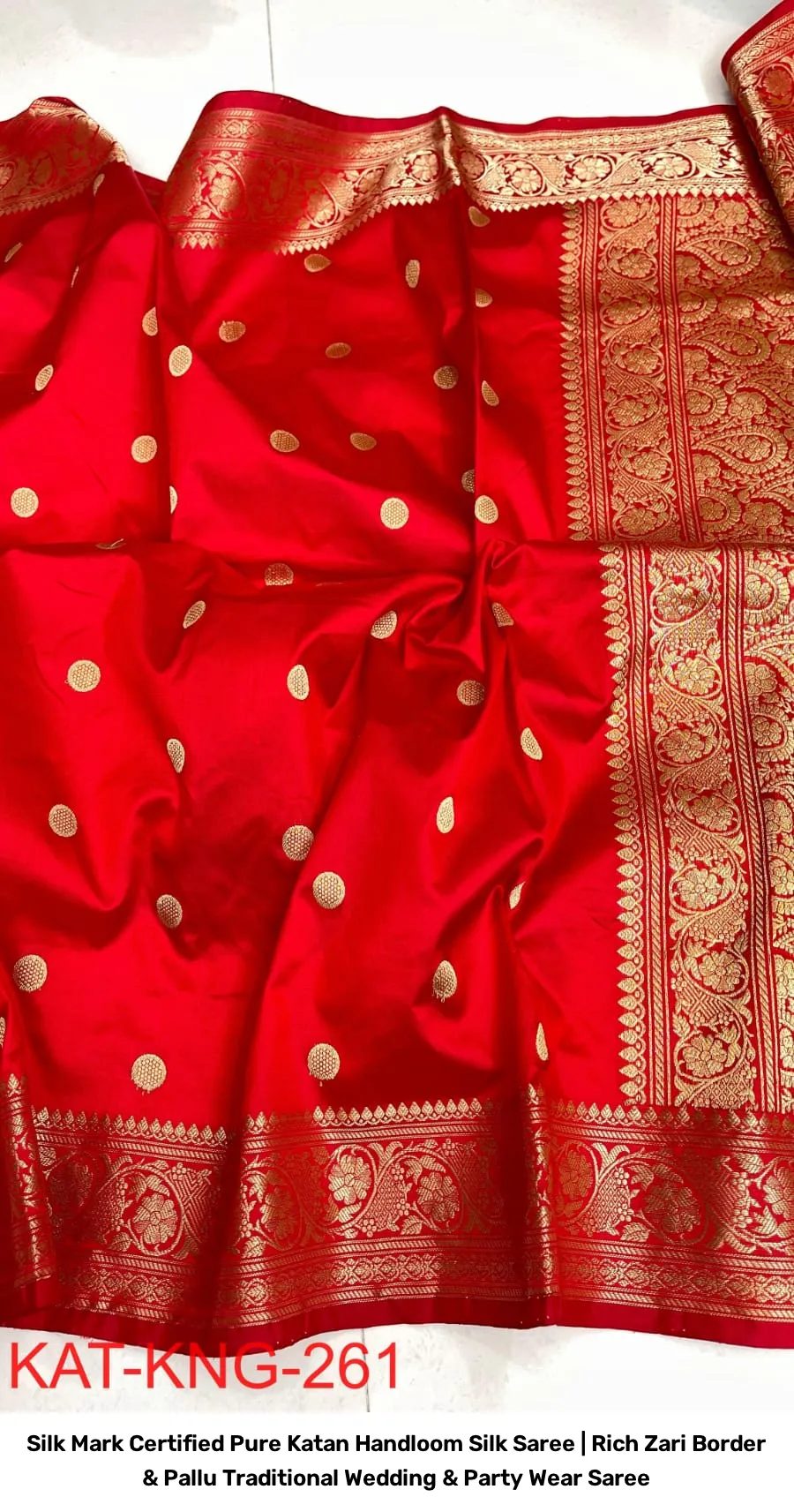 Silk Mark Certified Pure Katan Handloom Silk Saree | Rich Zari Border & Pallu Traditional Wedding & Party Wear Saree 17