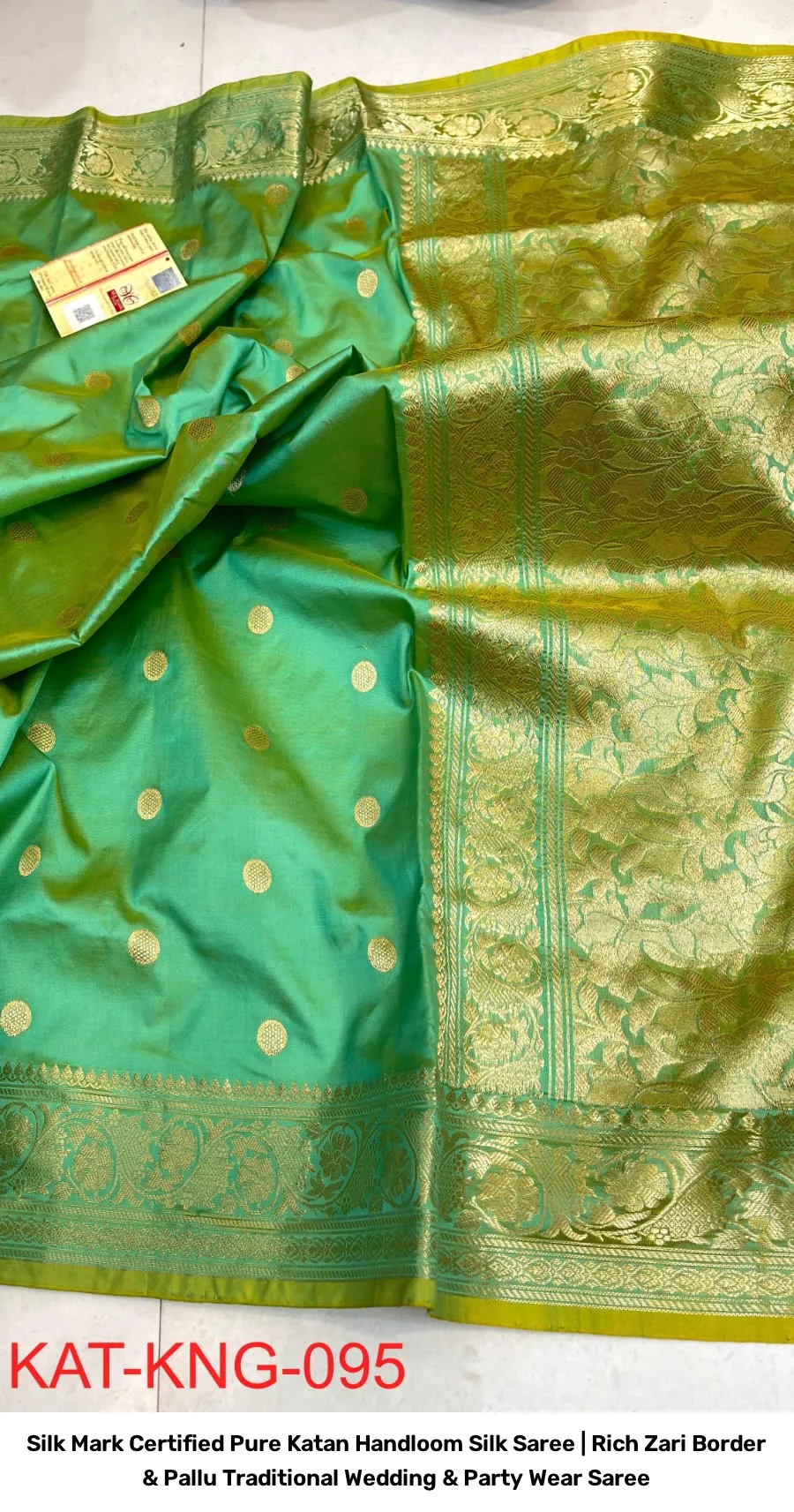 Silk Mark Certified Pure Katan Handloom Silk Saree | Rich Zari Border & Pallu Traditional Wedding & Party Wear Saree 18