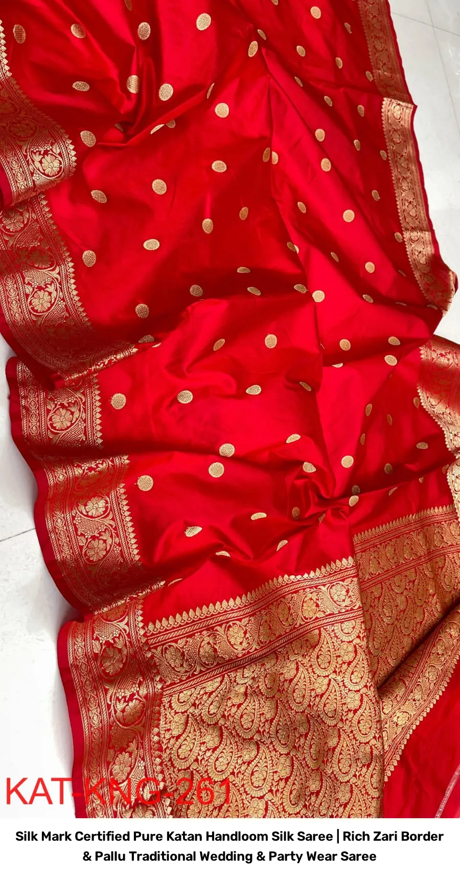 Silk Mark Certified Pure Katan Handloom Silk Saree | Rich Zari Border & Pallu Traditional Wedding & Party Wear Saree 20