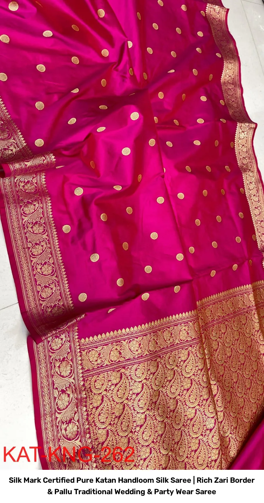 Silk Mark Certified Pure Katan Handloom Silk Saree | Rich Zari Border & Pallu Traditional Wedding & Party Wear Saree 22