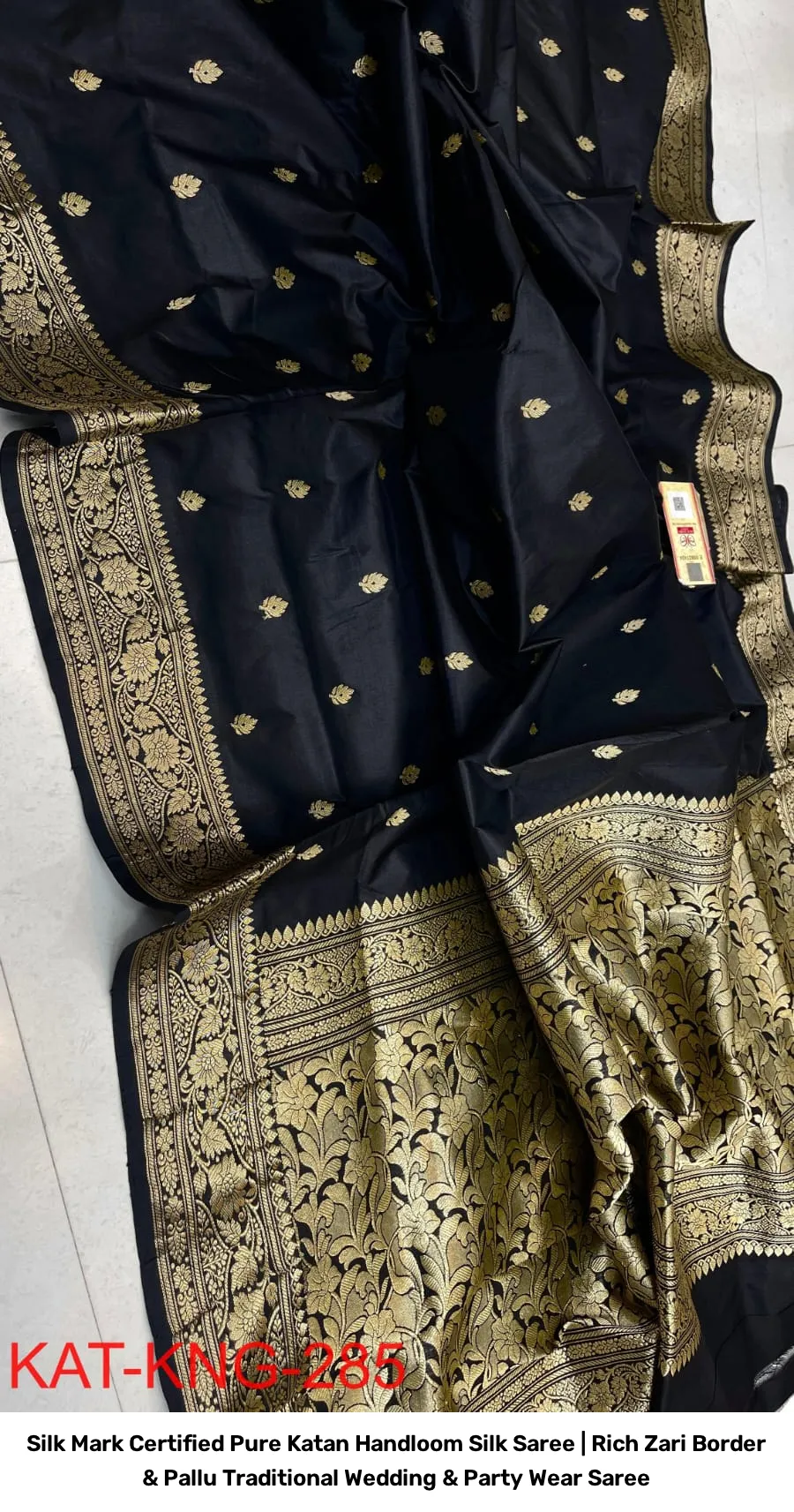 Silk Mark Certified Pure Katan Handloom Silk Saree | Rich Zari Border & Pallu Traditional Wedding & Party Wear Saree 23