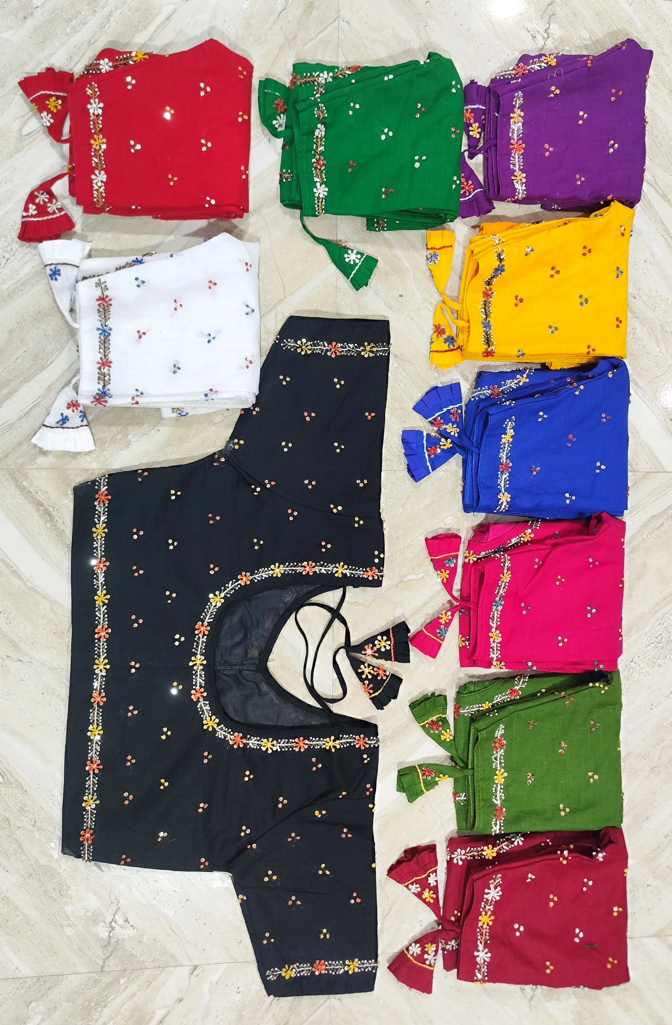 Trendy Handcrafted Khadi Cotton Front Open Blouse (32-44 Size) | Readymade Designer Saree Blouse Wholesale Price 1