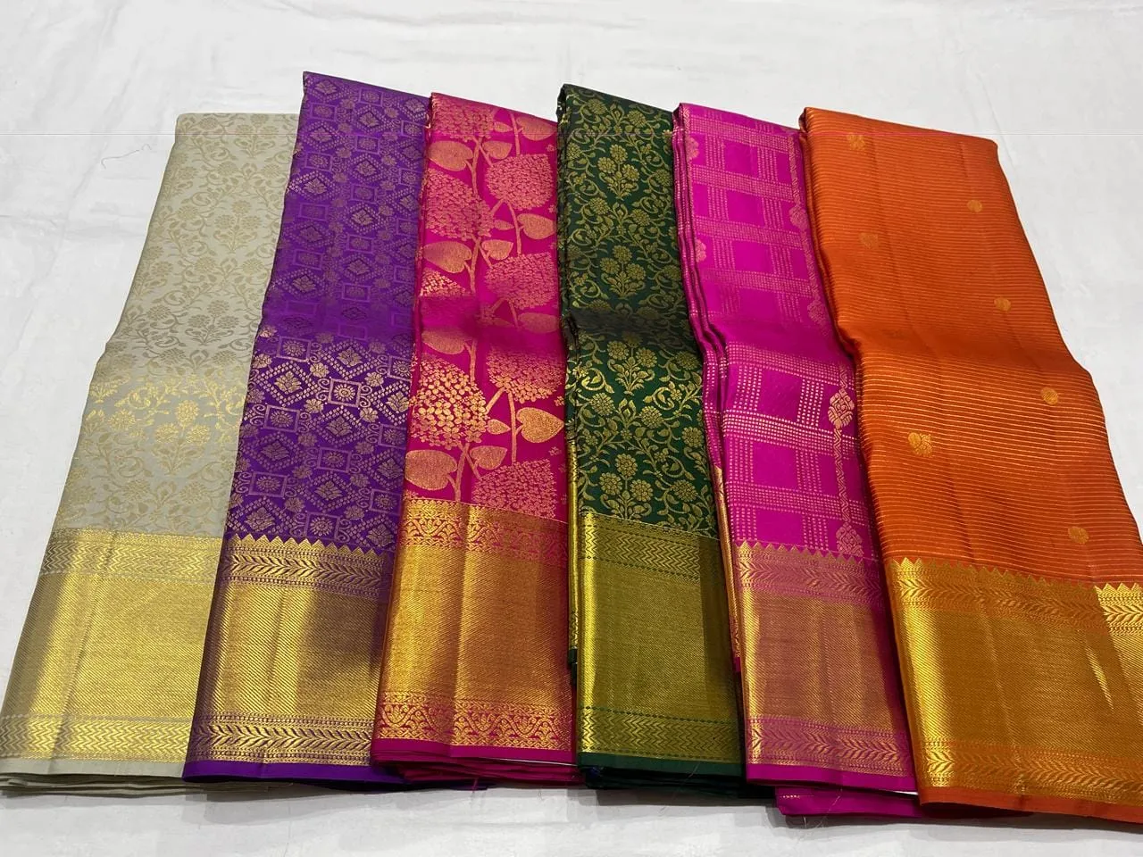 Wholesale 100% Pure Kanchipuram Handloom Silk Sarees | 1G Pure Zari & Silk Mark Certified