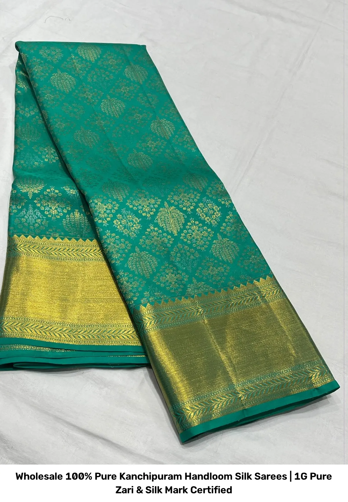 Wholesale 100% Pure Kanchipuram Handloom Silk Sarees | 1G Pure Zari & Silk Mark Certified 16