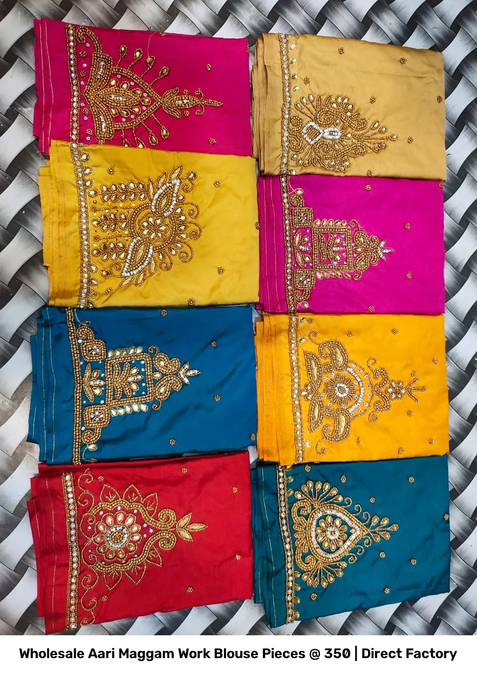 Wholesale Aari Maggam Work Blouse Pieces @ ₹350 | Direct Factory 4