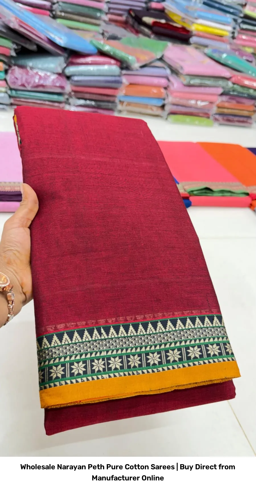 Wholesale Narayan Peth Pure Cotton Sarees | Buy Direct from Manufacturer Online 13